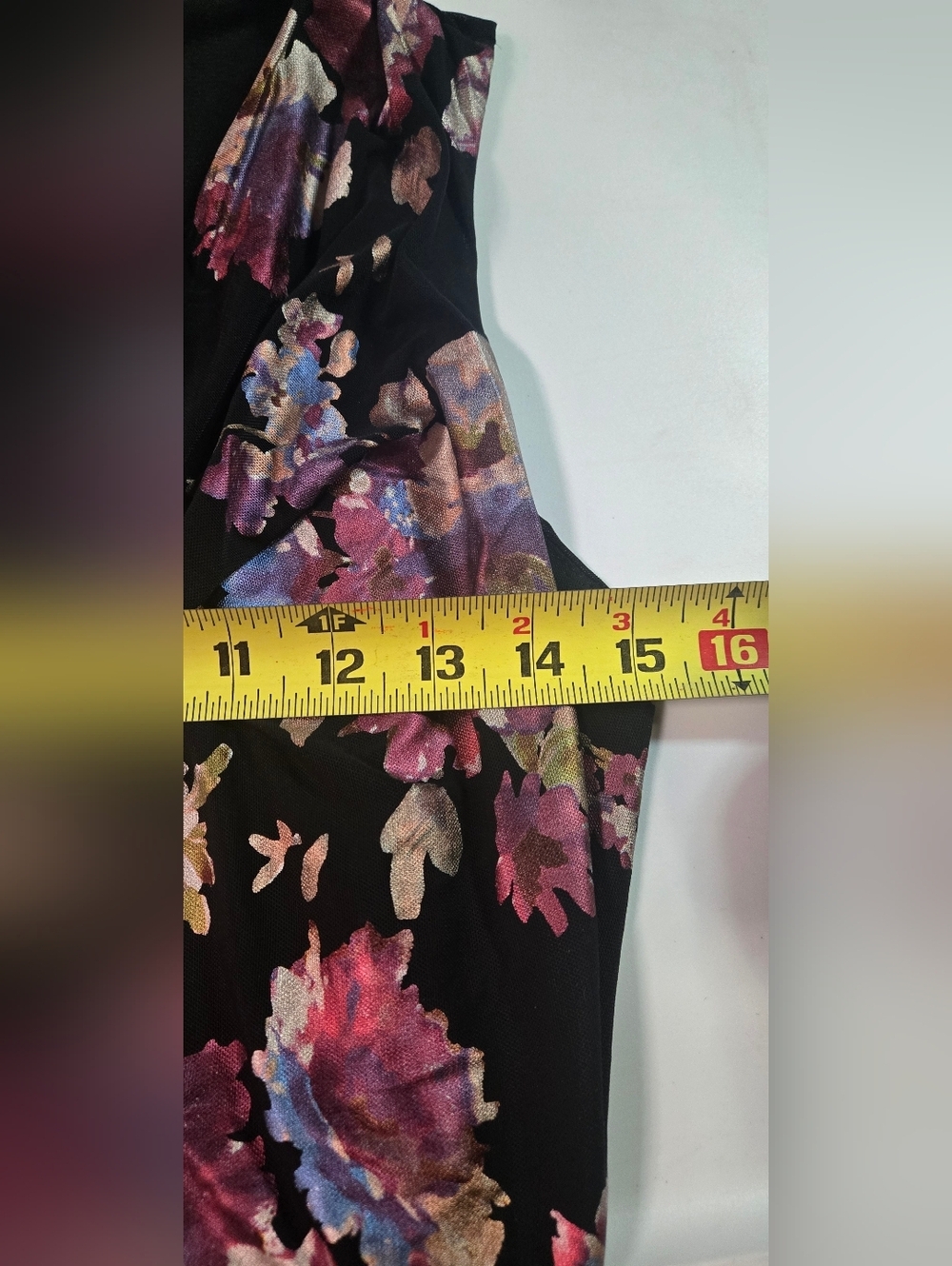 Black Maxi Jumpsuit with Floral Cowl Neck - Picture 3 of 6